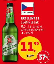 Pivo světlý ležák 11° Excelent