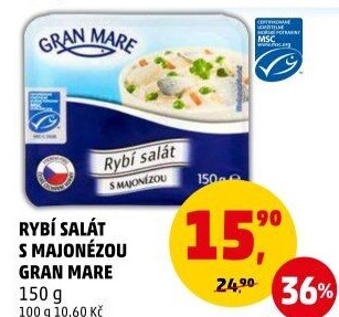 Rybí salát s majonézou Gran Mare