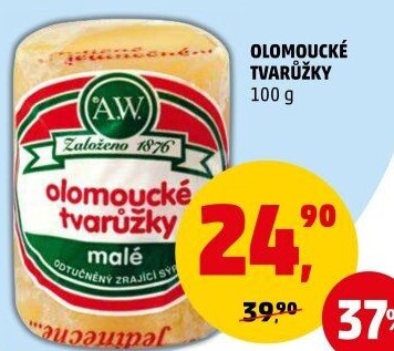 Sýr tvarůžky olomoucké A.W.