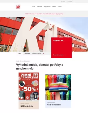 akční leták Kik textil 18.1.2023-24.1.2023
