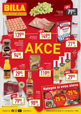 akční leták BILLA 18.1.2023-24.1.2023