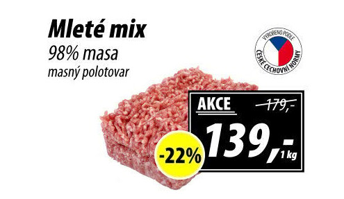 Mleté maso mix