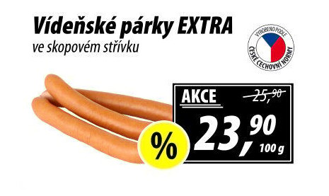 Párky vídeňské extra
