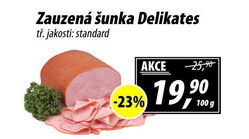 Šunka zauzená delikates standard