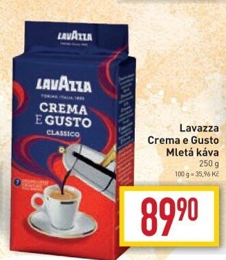 Mletá káva Crema e Gusto Lavazza