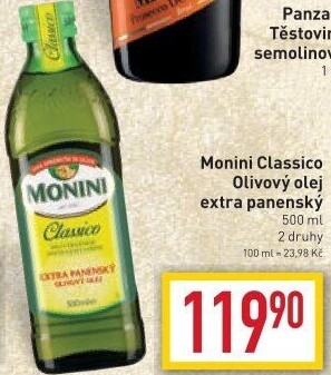Olivový olej extra panenský Classico Monini