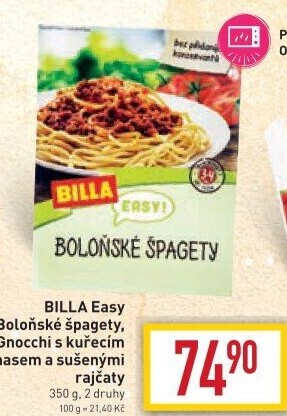 Špagety Boloňské Easy Billa