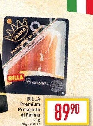 Šunka Prosciutto di Parma Premium Billa