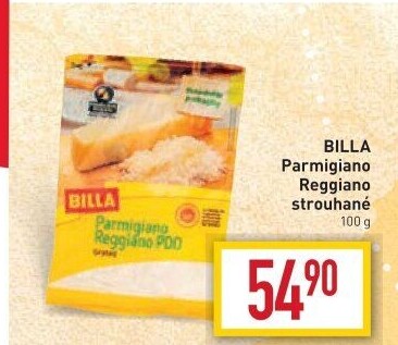 Sýr Parmigiano Reggiano strouhaný Billa