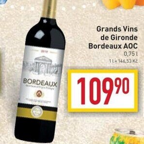 Víno Bordeaux Grands Vins de Gironde