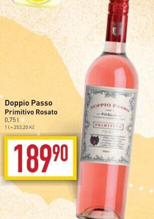 Víno Rosato Primitivo Doppio Passo