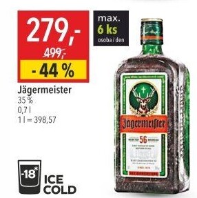Bylinný likér Jägermeister