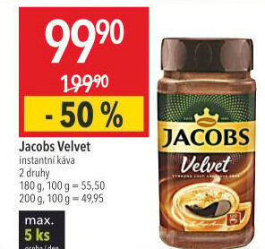 Instantní káva Jacobs Velvet