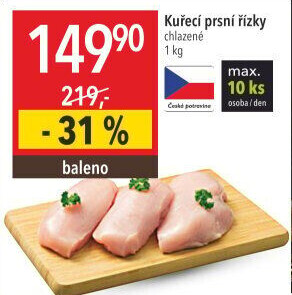 Kuřecí prsní řízky