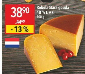 Sýr Rebelz stará gouda 48%