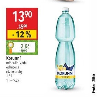 Voda ochucená Korunní