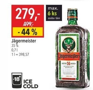 Bylinný likér Jägermeister