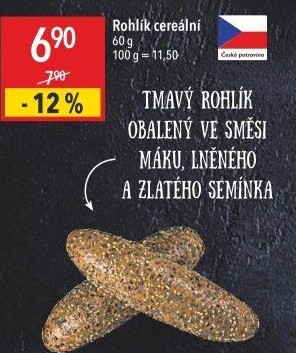 Cereální rohlík