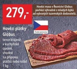 Hovězí plátky Globus