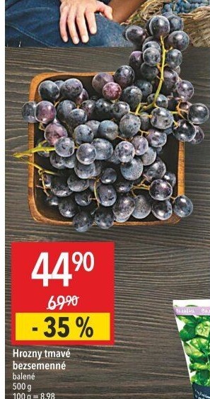 Hrozny tmavé bezsemenné