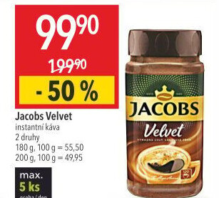Instantní káva Jacobs Velvet