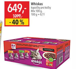 Kapsičky pro kočky Whiskas