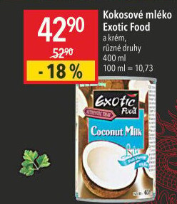 Kokosové mléko Exotic food