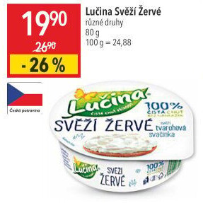 Svěží žervé Lučina