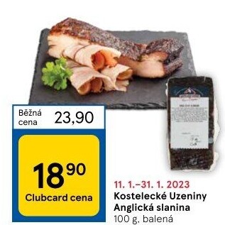 Anglická slanina Kostelecké uzeniny