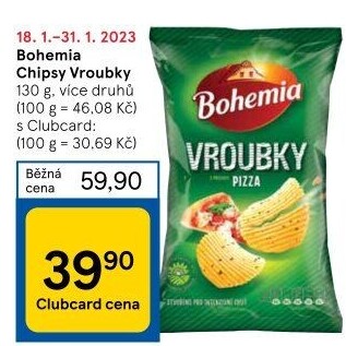 Chipsy Vroubky Bohemia Chips