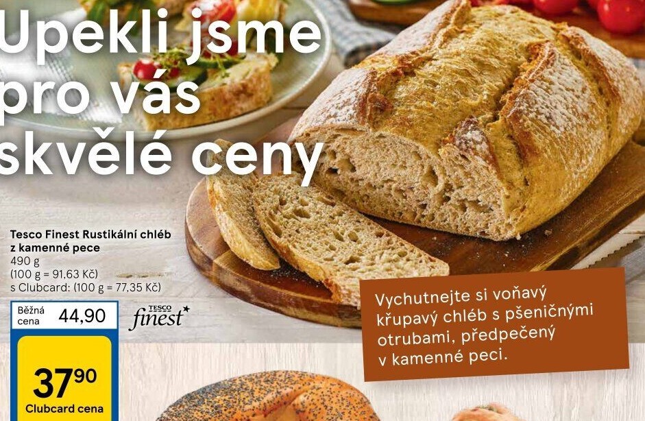 Chléb rustikální Tesco Finest