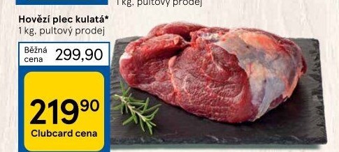 Hovězí plec kulatá - falešná svíčková
