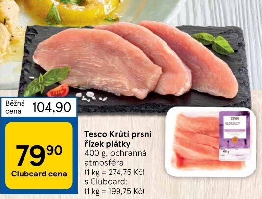 Krůtí prsní řízky Tesco