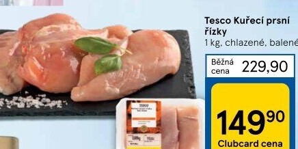 Kuřecí prsní řízky Tesco