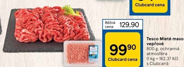 Maso mleté vepřové Tesco