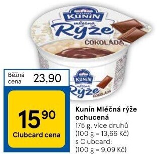 Mléčná rýže Kunín
