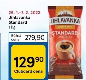 Mletá káva Standard Jihlavanka