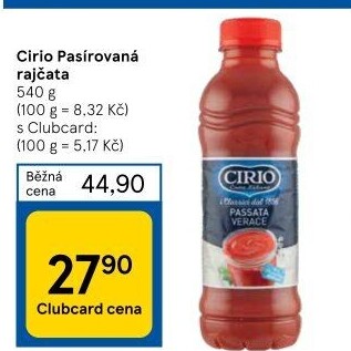 Pasírovaná rajčata Cirio
