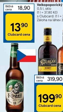 Pivo ležák 11° Velkopopovický Kozel