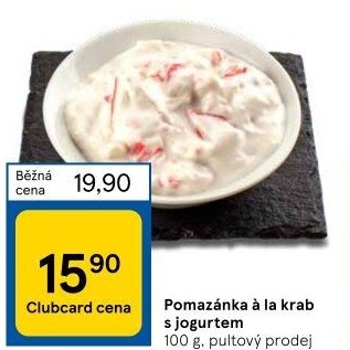 Pomazánka a la krab s jogurtem