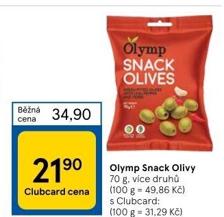 Snack olivy Olymp
