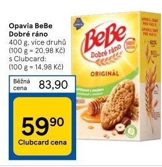 Sušenky BeBe Dobré ráno Opavia