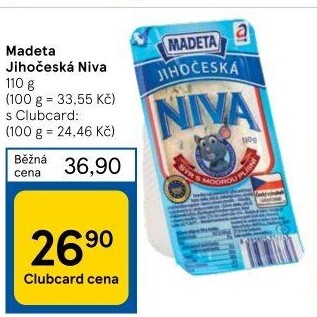 Sýr Niva Jihočeská 50% Madeta