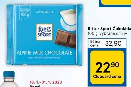 Čokoláda Sport Ritter