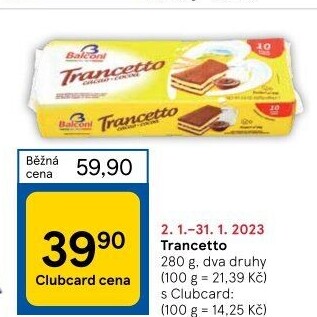 Dezert Trancetto Balconi