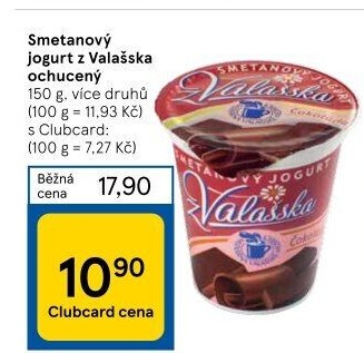 Jogurt smetanový ochucený z Valašska Mlékárna Valašské Meziříčí