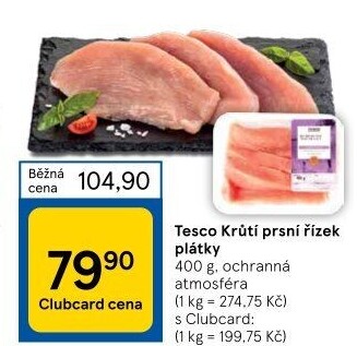Krůtí prsní řízky Tesco