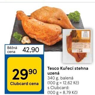 Kuřecí stehna uzená Tesco