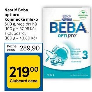 Mléčná výživa Beba Optipro Nestlé