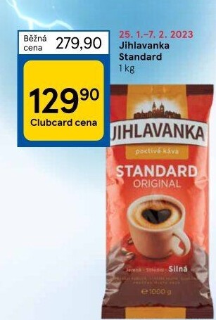 Mletá káva Standard Jihlavanka